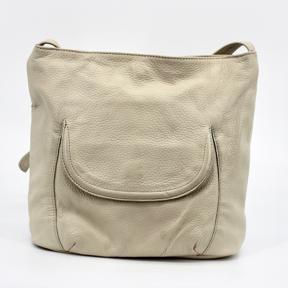 Stone Mountain Cream Pebbled Leather